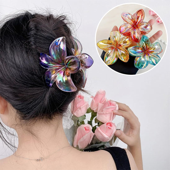pince cheveux hibiscus multicolore