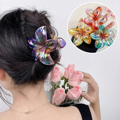 pince cheveux hibiscus multicolore